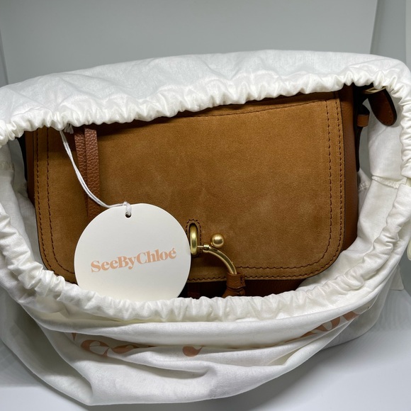 NWT See By Chloe JOAN Leather Shoulder Bag CROSSBODY Brown MSRP$700 - Picture 12 of 12